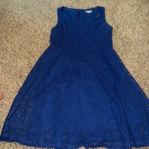 Flirty royal blue dress